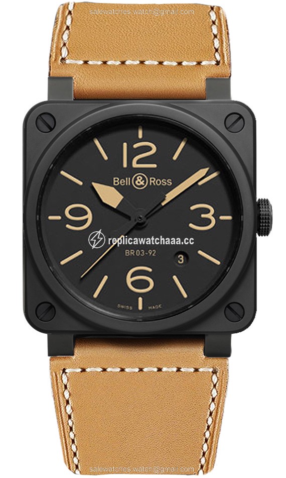 BR03-92 Heritage Ceramic Bell & Ross BR03-92 Automatic 42mm Mens Watch BR03-92 Heritage Ceramic Bell & Ross BR03-92 Automatic 42mm Mens Watch